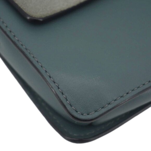 Chloe  Faye Small Suede Shoulder Bag Gray - Picture 6 of 16